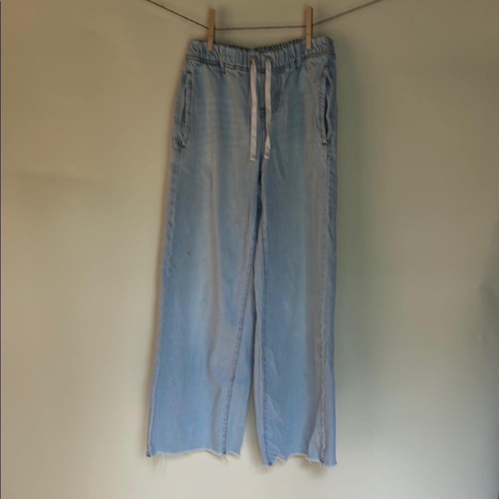 RSQ Blue Casual Wide-Leg Bottoms